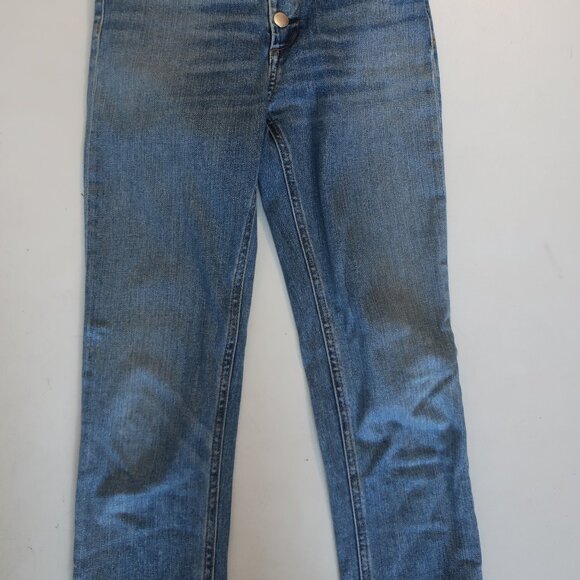 Womens Rag & Bone Blue Farrah Nina High-Rise Ankle Skinny Denim Jeans 23 - Picture 8 of 14